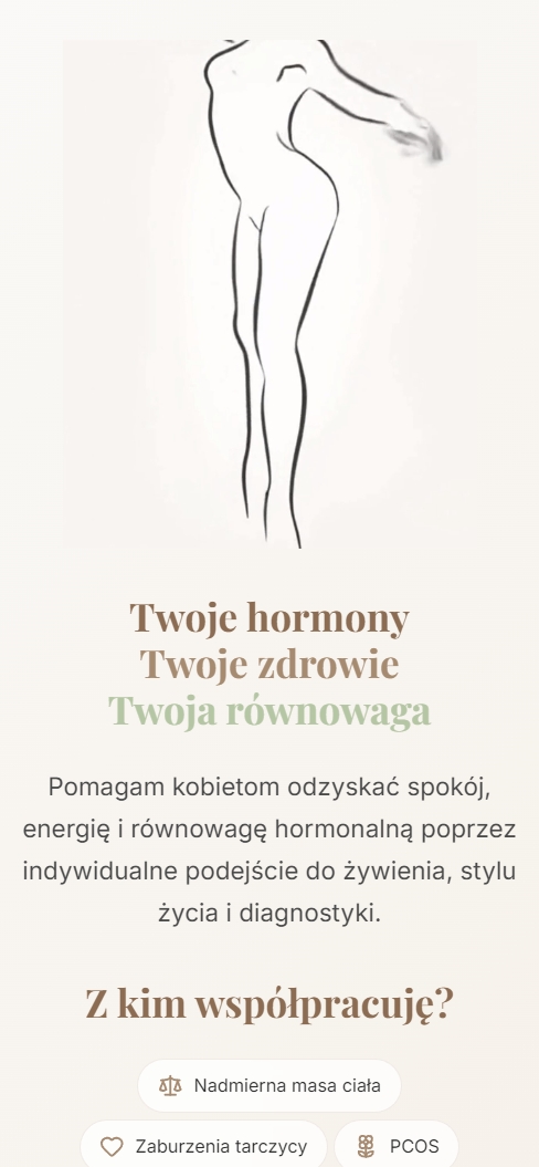 Wizytówka dietetyk na telefonie - widok 2